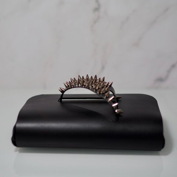 Wearable Clutch with Spike Studded detail - Italian Vachetta Leather - Picture 6 of 15